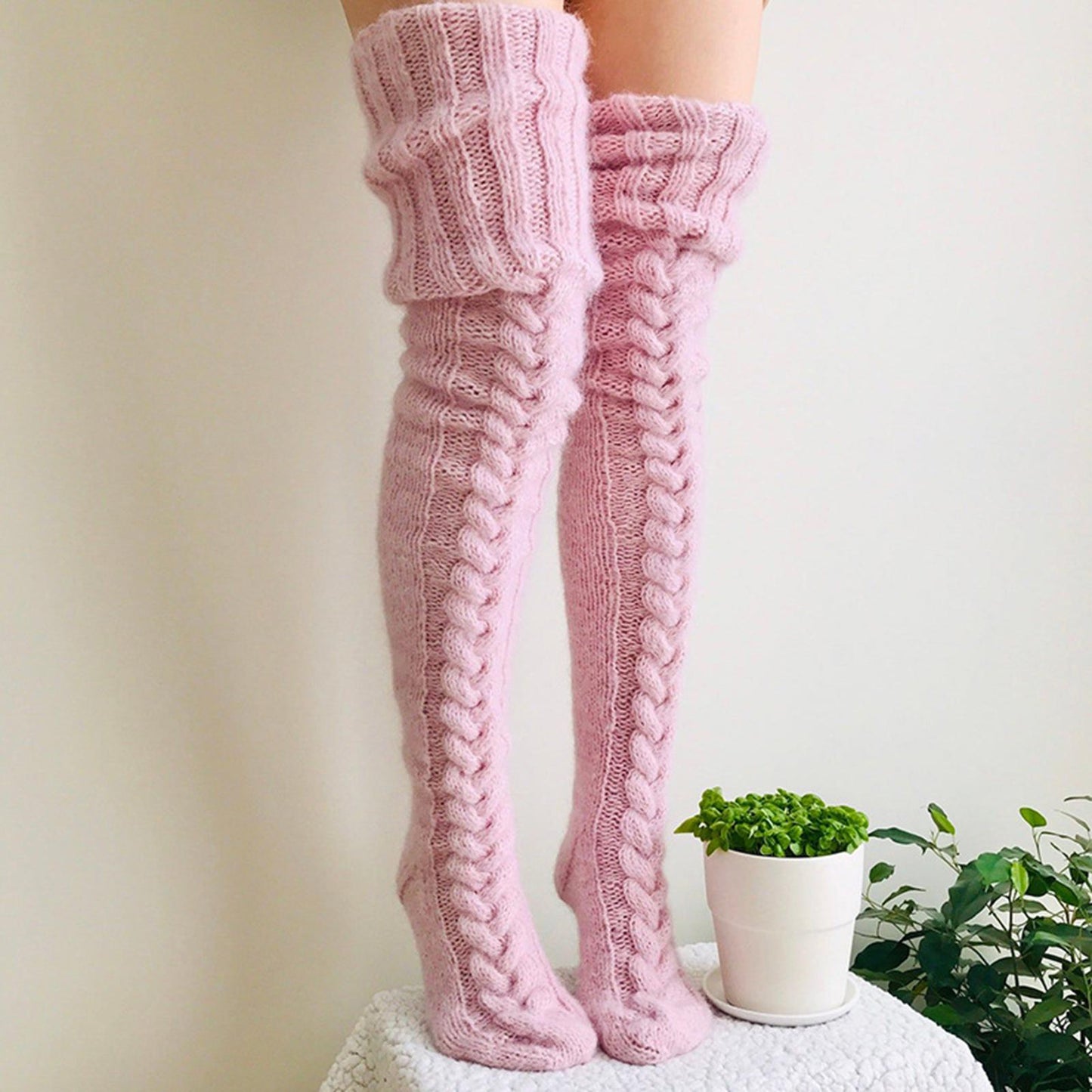 Warm Knitted Stockings